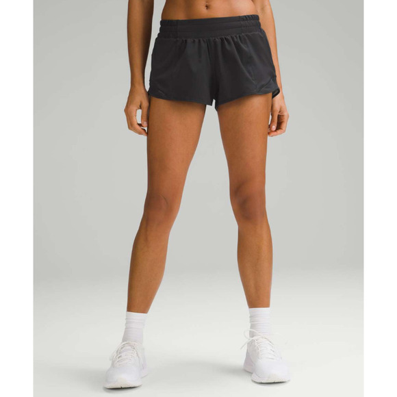 Lululemon Run Low-Rise Lined Shorts Black 8 NWOT - Picture 3 of 13
